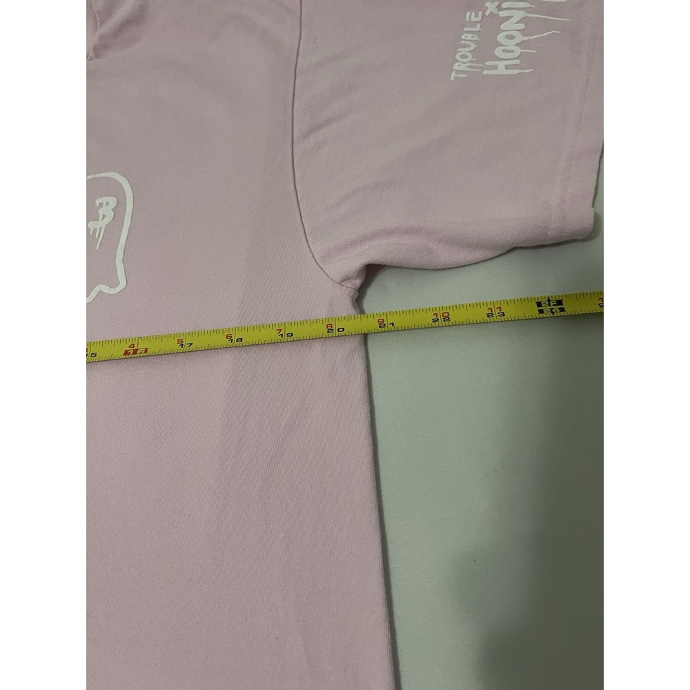 RARE Ken Block x Hoonigan x Trouble Andrew ghost/43 Premium Tee pink Large - Picture 5 of 8